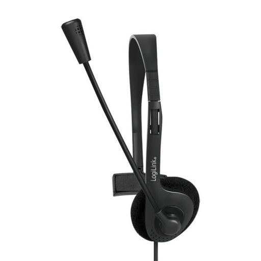 EAN 4052792064131 - LogiLink HS0054 auricular y casco Auriculares Alámbrico Diadema Oficina/Centro de llamadas Negro imagen 1