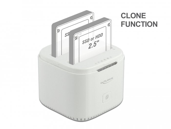 EAN 4043619630844 - DeLOCK 63084 base de conexión para disco duro USB 3.2 Gen 2 (3.1 Gen 2) Type-C Blanco imagen 4