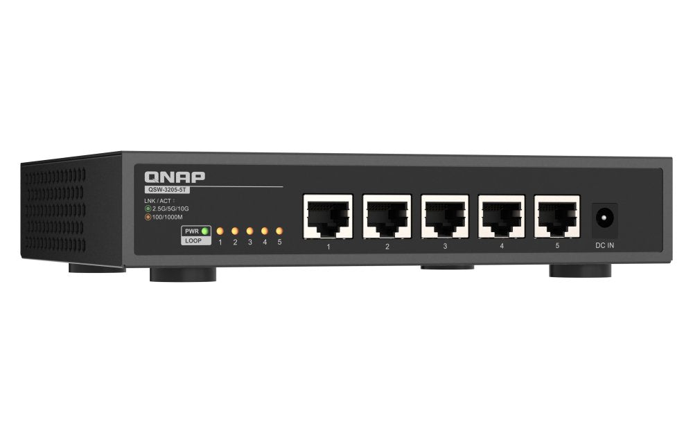 EAN 4711103085646 - QNAP QSW-3205-5T switch No administrado 10G Ethernet (100/1000/10000) Escritorio Negro imagen 3