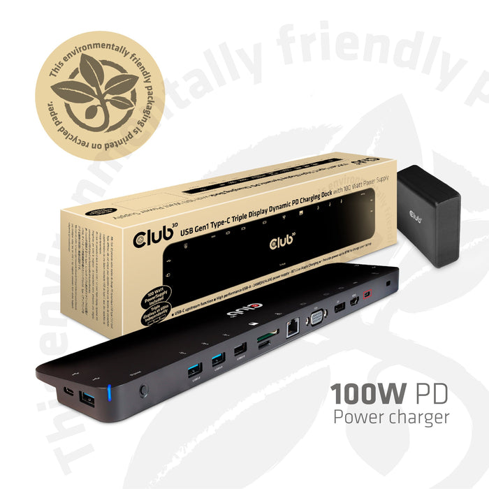 EAN 0841615101849 - CLUB3D CSV-1564W100 base para portátil y replicador de puertos Acoplamiento USB 3.2 Gen 1 (3.1 Gen 1) Typ imagen 4
