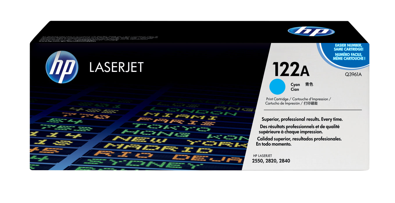 EAN 0829160069357 - HP 122A Cyan Original LaserJet Toner Cartridge cartucho de tóner 1 pieza(s) Cian imagen 1