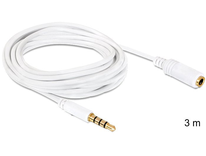 EAN 4043619844838 - DeLOCK 3.5mm 3m cable de audio 6,35mm 3,5mm Blanco imagen 1