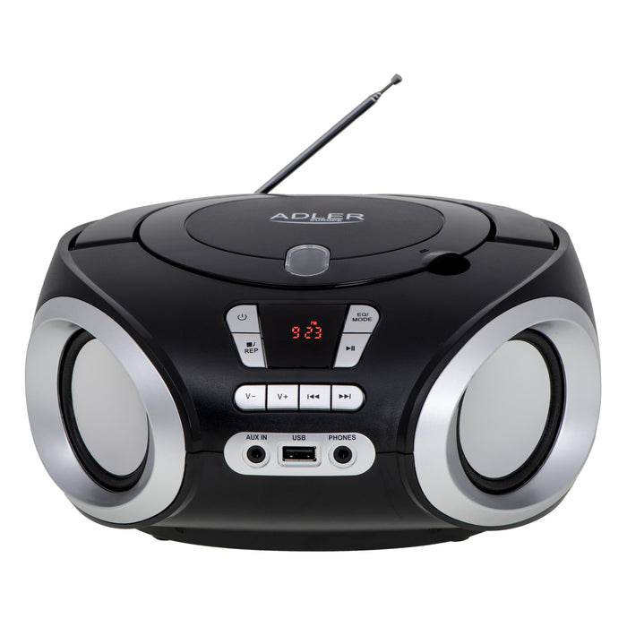 EAN 5902934838580 - Adler AD 1181 reproductor de CD Reproductor de CD portátil Negro, Plata imagen 2