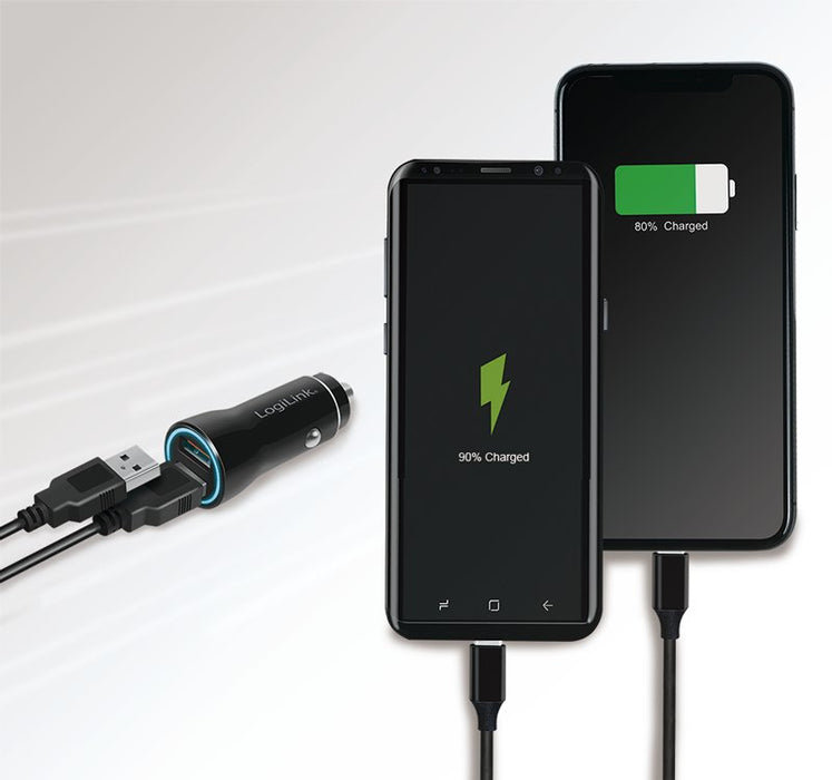 EAN 4052792067811 - LogiLink PA0285 cargador de dispositivo móvil Universal Negro Encendedor de cigarrillos Carga rápida Auto imagen 4