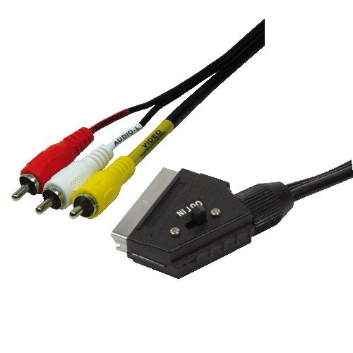 EAN 4052792008555 - LogiLink Scart - RCA, 2m SCART (21-pin) 3 x RCA Negro imagen 1