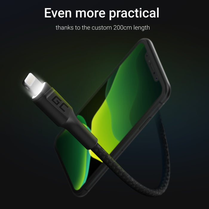 EAN 5903317229773 - Green Cell KABGC12 cable de conector Lightning 2 m Negro imagen 4