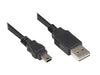 EAN 4014619717866 - Alcasa 3310-EU005 cable USB USB 2.0 0,5 m USB A Mini-USB B 0,48 Gbit/s Negro imagen 1