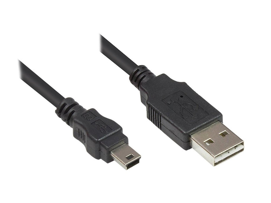 EAN 4014619717866 - Alcasa 3310-EU005 cable USB USB 2.0 0,5 m USB A Mini-USB B 0,48 Gbit/s Negro imagen 1