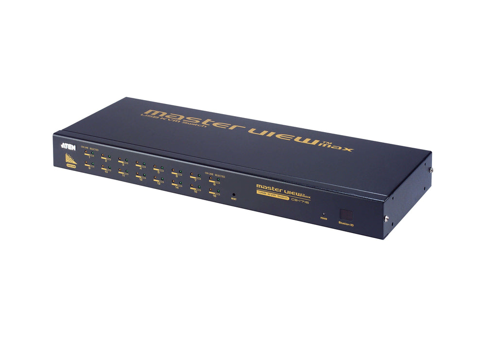 EAN 0672792100864 - ATEN CS1716 interruptor KVM Negro imagen 1