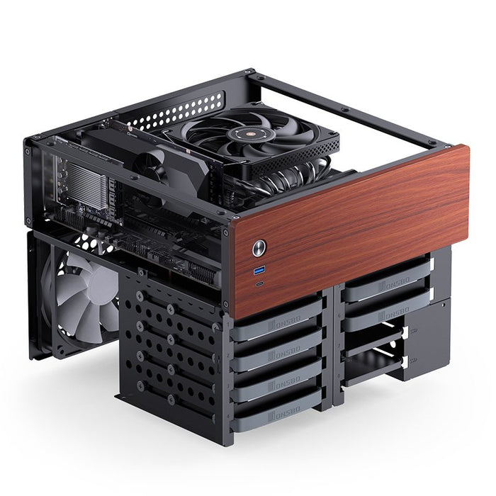 EAN 6970620553764 - Jonsbo N4 Black Micro Torre Negro imagen 14