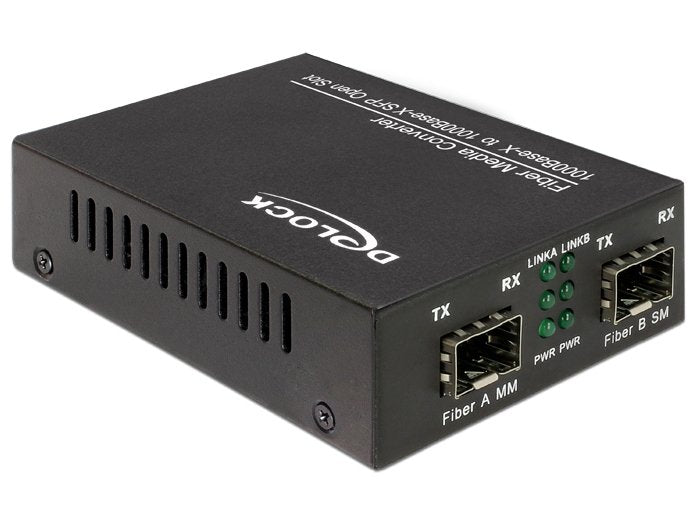 EAN 4043619862030 - DeLOCK 86203 convertidor de medio 1000 Mbit/s Negro imagen 1