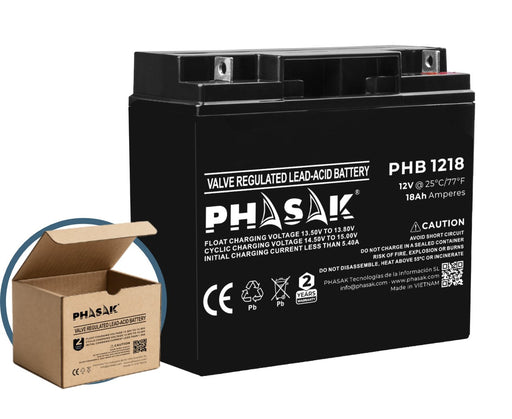 EAN 5605922014330 - Phasak PHB 1218 batería para sistema ups Sealed Lead Acid (VRLA) imagen 1
