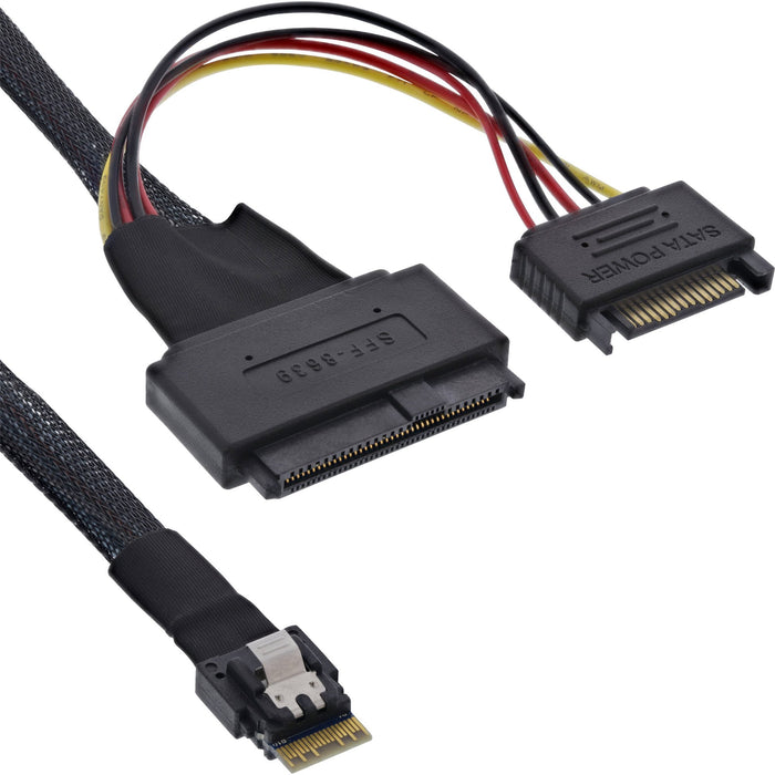 EAN 4043718288601 - InLine 27644A cable Serial Attached SCSI (SAS) 0,5 m 24 Gbit/s Negro imagen 1