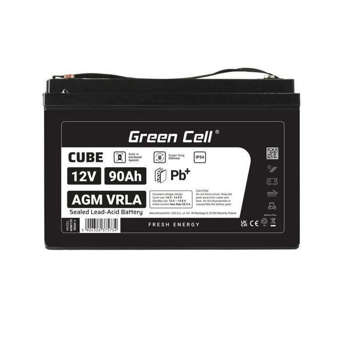 EAN 5904326375734 - Green Cell AGM12V90AH-J batería para sistema ups Sealed Lead Acid (VRLA) 12 V 90 Ah imagen 4
