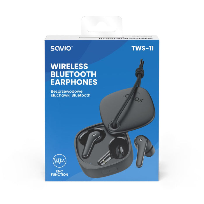 EAN 5901986048107 - Savio TWS-11 auricular y casco Auriculares True Wireless Stereo (TWS) Dentro de oído Llamadas/Música USB  imagen 10