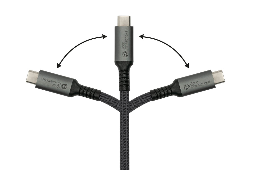 EAN 4014619881420 - Alcasa 2240-CCT005A cable USB USB 2.0 0,5 m USB C 240 W Negro imagen 4