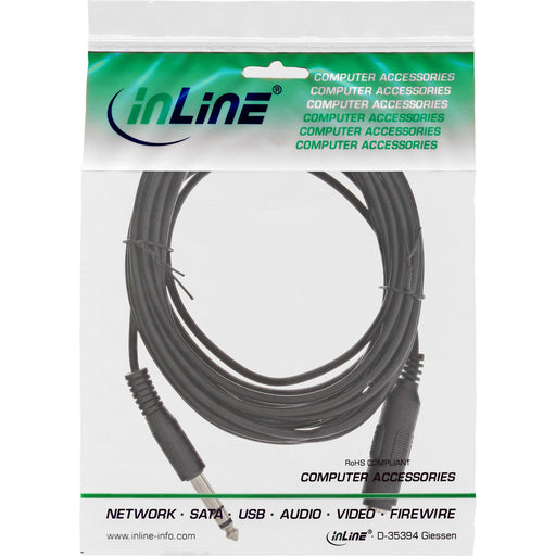 EAN 4043718075454 - InLine 99935A cable de audio 5 m 6,35mm Negro imagen 2