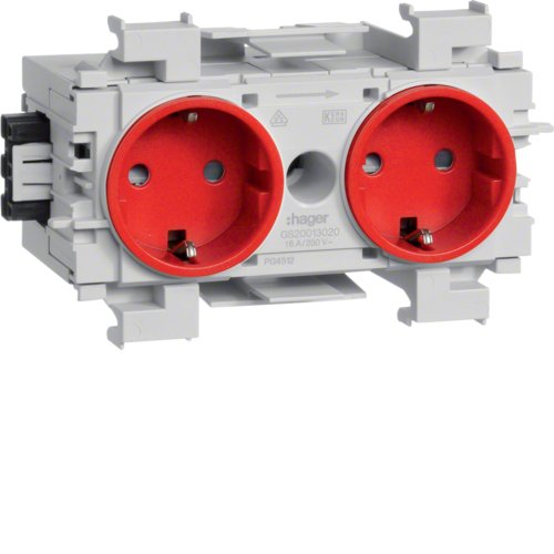 EAN 4012740851190 - Hager GS20013020 toma de corriente Rojo imagen 1