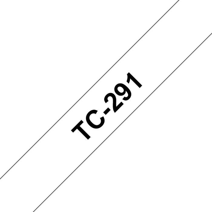 EAN 4977766050708 - Brother TC-291 cinta para impresora de etiquetas Negro sobre blanco imagen 1