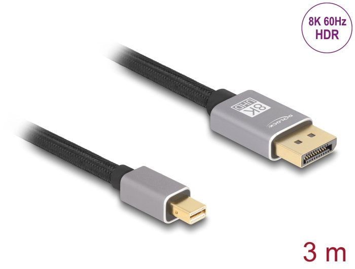 EAN 4043619810932 - DeLOCK 81093 cable DisplayPort 3 m Mini DisplayPort Gris imagen 2