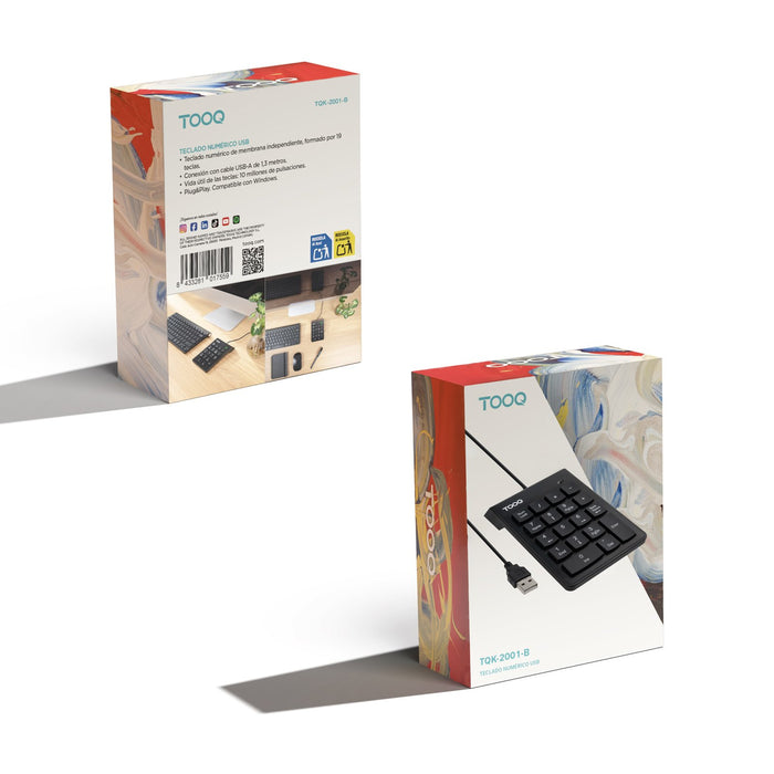 EAN 8433281017559 - TooQ TQK-2001-B teclado Oficina No imagen 5