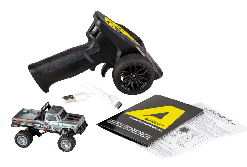EAN 4262500341168 - Amewi 22704 modelo controlado por radio Monster truck Motor eléctrico 1:64 imagen 7