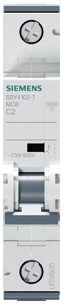 EAN 4001869181325 - Siemens LS 4102 7 - Leitungsschutzschalter Char. C 2 A 1 polig corta circuito imagen 2