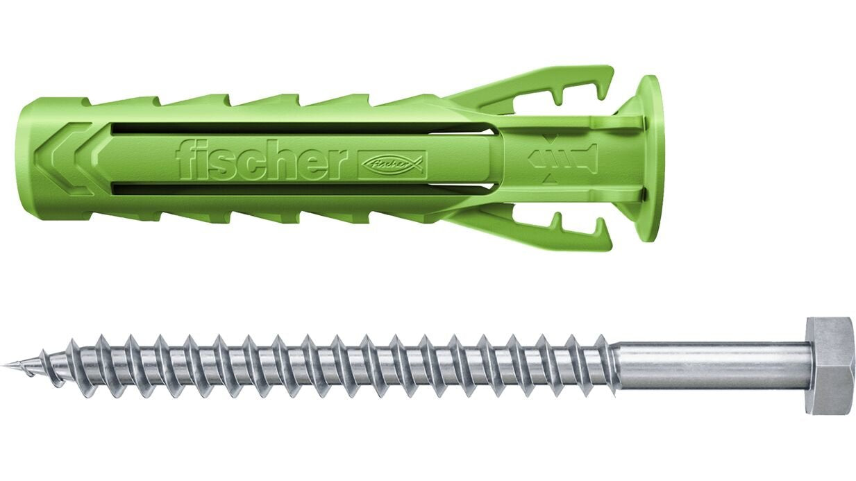EAN 4048962481938 - Fischer 567867 tornillo de anclaje y taco 5 pieza(s) Juego de enchufes de pared y tornillos 50 mm imagen 1