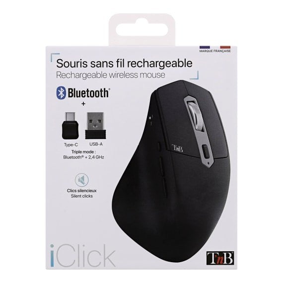 EAN 3303170104439 - T'nB MWBTPOWER3 ratón Universal Izquierda RF Wireless + USB Type-C 2400 DPI imagen 10