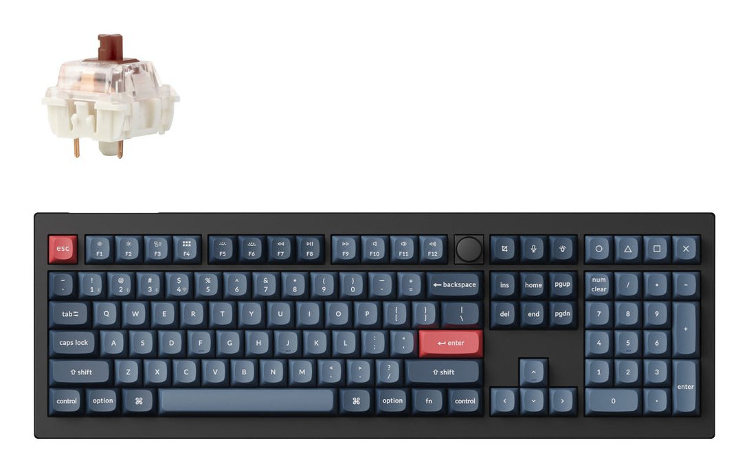 EAN 4894979017963 - Keychron V6 Max teclado Universal USB + RF Wireless + Bluetooth QWERTY Portugués Negro, Gris imagen 1