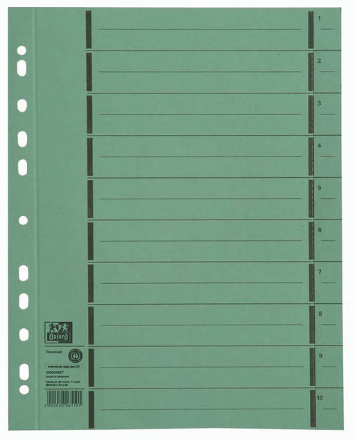 EAN 4002030061101 - Oxford 400004667 divisor Verde imagen 1