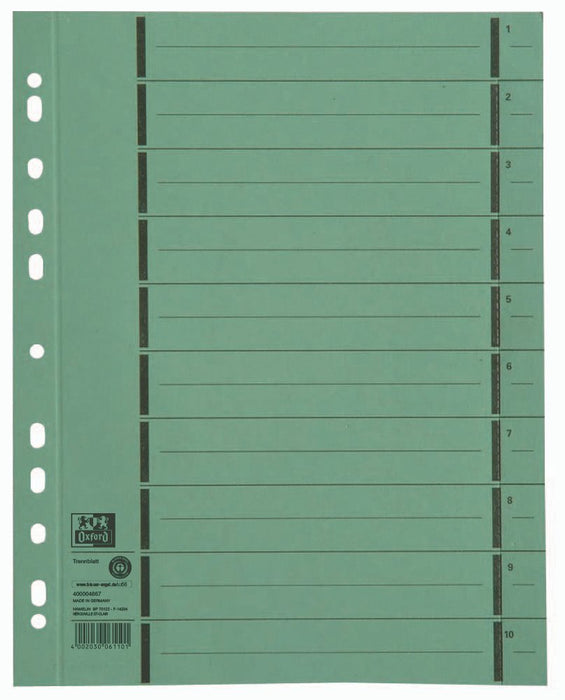 EAN 4002030061101 - Oxford 400004667 divisor Verde imagen 1