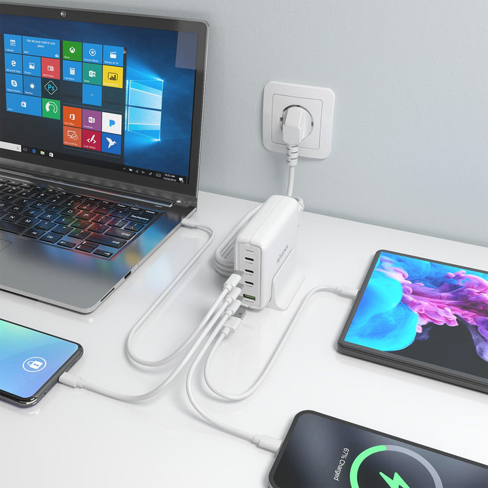 EAN 8435739903216 - AISENS ASCH-140W4P055-W cargador de dispositivo móvil Universal Corriente alterna Carga rápida Interior imagen 5