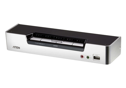 EAN 0672792100260 - ATEN CS1794 interruptor KVM Montaje en rack Negro, Acero inoxidable imagen 1