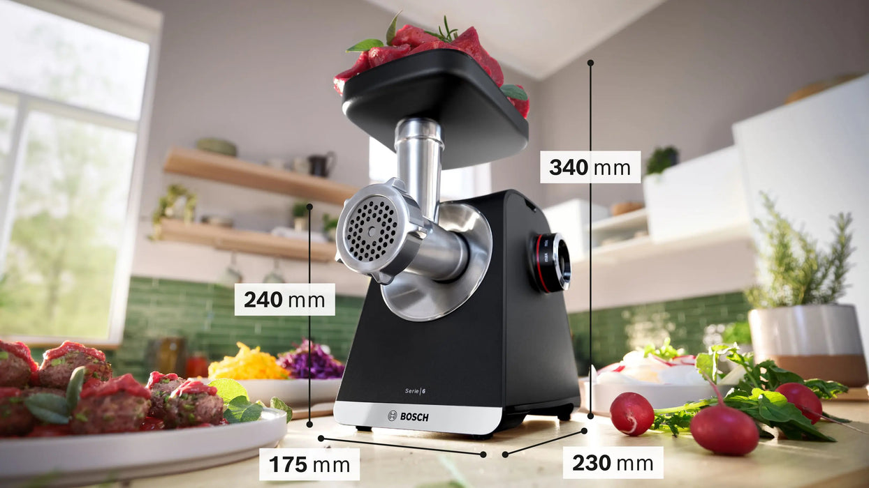 EAN 4242005456079 - Bosch Serie 6 picadora 2100 W Negro, Plata imagen 2