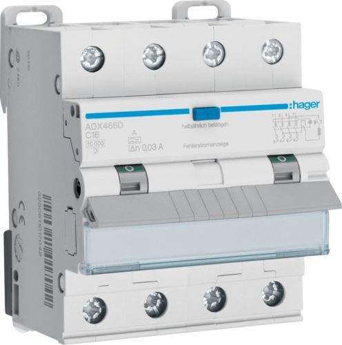 EAN 3250611017042 - Hager ADX466D corta circuito Disyuntor en miniatura Tipo A imagen 1