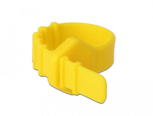 EAN 4043619188307 - DeLOCK 18830 presilla Brida reutilizable Silicona Amarillo 10 pieza(s) imagen 1