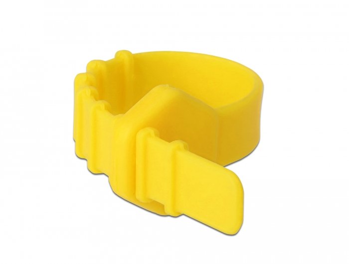 EAN 4043619188307 - DeLOCK 18830 presilla Brida reutilizable Silicona Amarillo 10 pieza(s) imagen 1