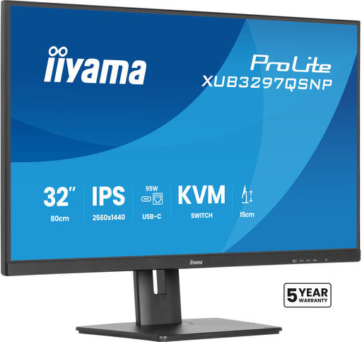 EAN 4948570124435 - iiyama ProLite XUB3297QSNP-B1 pantalla para PC 81,3 cm (32") 2560 x 1440 Pixeles Quad HD LED Negro imagen 1