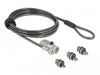 EAN 4043619206773 - Navilock 20677 cable antirrobo Negro, Plata 2 m imagen 1