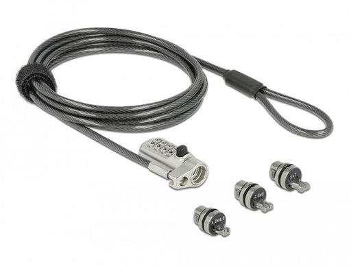 EAN 4043619206773 - Navilock 20677 cable antirrobo Negro, Plata 2 m imagen 1