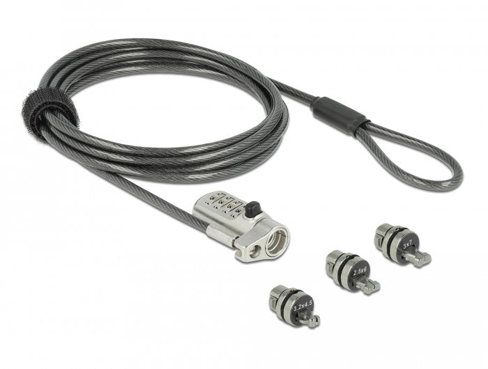 EAN 4043619206773 - Navilock 20677 cable antirrobo Negro, Plata 2 m imagen 1