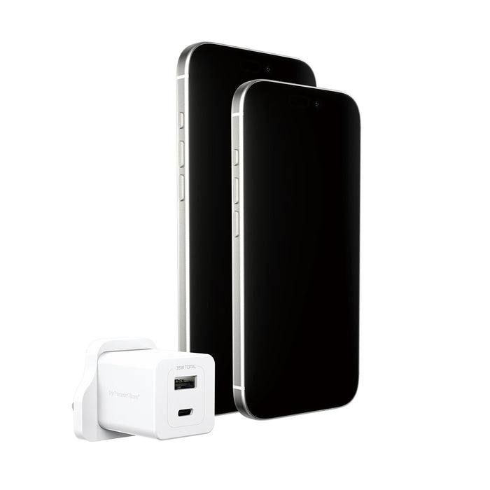 EAN 5715685027567 - PanzerGlass empower™ by ® Turbo 35W Charger incl. USB-C + USB-A | UK Plug| Silver White Blanco imagen 4
