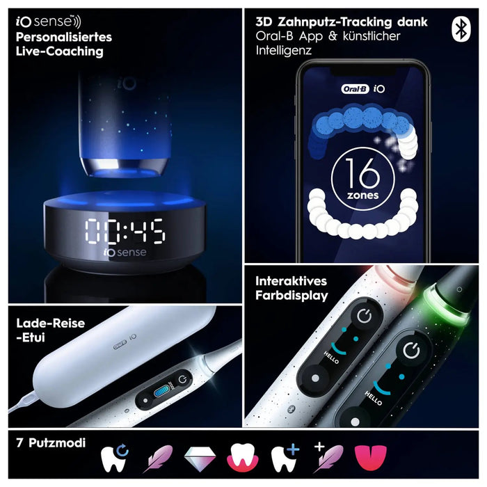 EAN 8006540812068 - Oral-B iO iO10 Adulto Cepillo dental giratorio Negro imagen 8