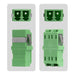 EAN 65030928199 - StarTech.com DUPLEXLCAPCNOF adaptador de fibra óptica LC/APC 10 pieza(s) Verde imagen 4