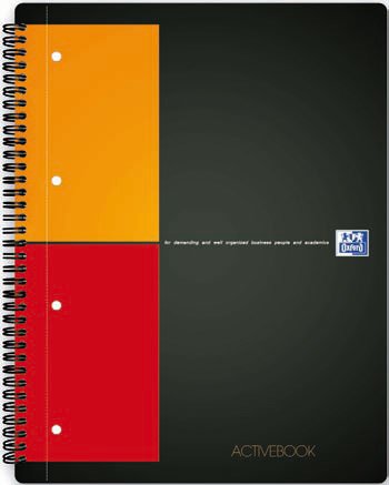 EAN 3020120014012 - Oxford Activebook cuaderno y block A4 80 hojas Negro imagen 1