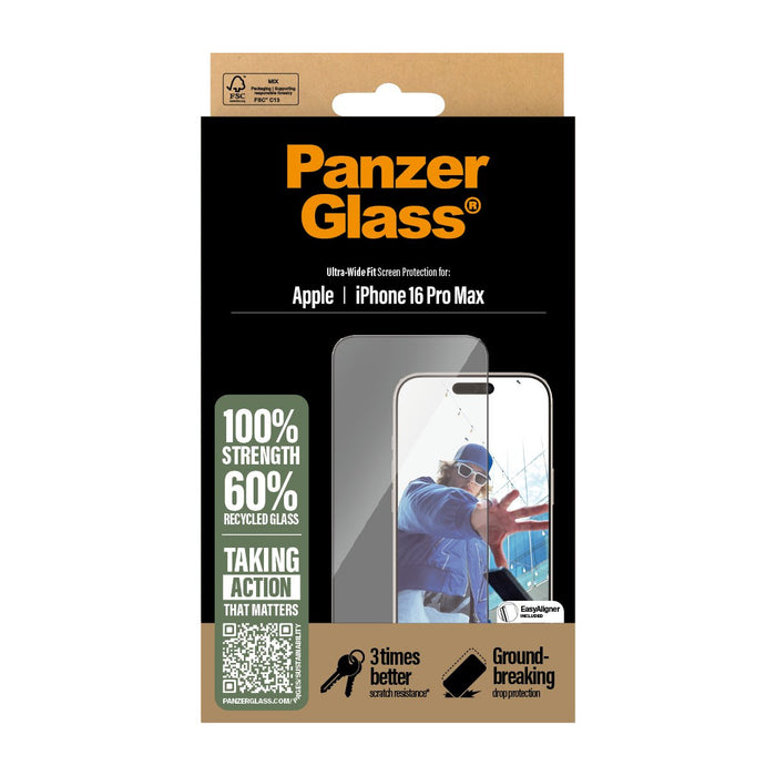 EAN 5715685002403 - PanzerGlass ® Screen Protector iPhone 16 Pro Max | Ultra-Wide Fit Protector de pantalla Apple 1 pieza(s) imagen 3