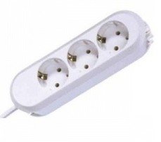 EAN 4016514003969 - Bachmann SMART 3x Schuko 3m base múltiple 3 salidas AC Blanco imagen 1