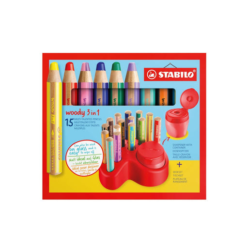 EAN 4006381601160 - STABILO Woody 3 in 1 Multicolor 15 pieza(s) imagen 2