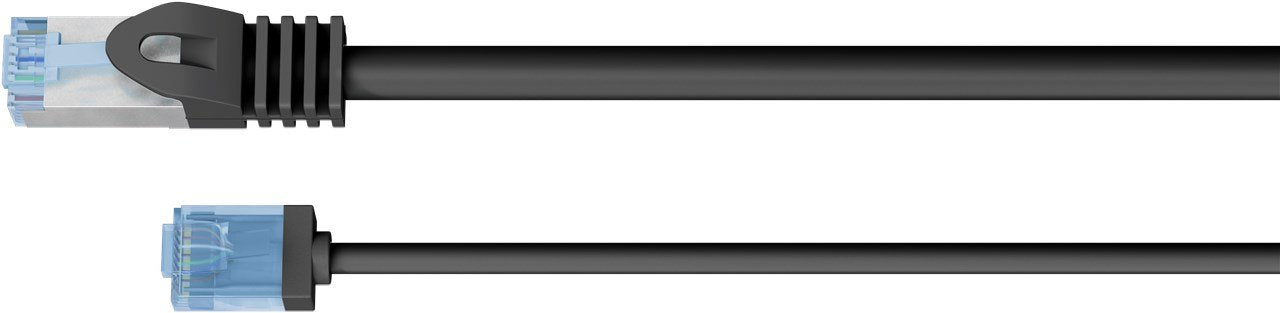 EAN 4040849742330 - Goobay 74233 cable de red Negro 1 m Cat6a U/UTP (UTP) imagen 2